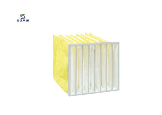Solid Structure Aluminum Bag Filter Tất cả khung kim loại Hepa 14 Bộ lọc 500mm