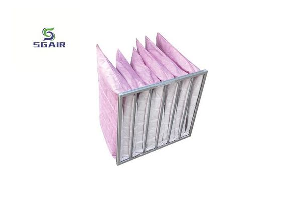 Tấm lọc túi nhôm F8 thông thấm không khí tốt cho phòng không bụi