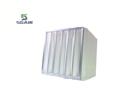 99.97% F9 Bộ lọc túi nhôm, Bộ lọc sợi tổng hợp cho máy điều hòa không khí