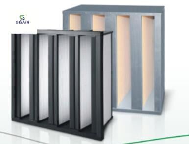 Bộ lọc kết hợp hiệu suất trung bình / bộ lọc HEPA Com Bined khu vực lọc mở rộng