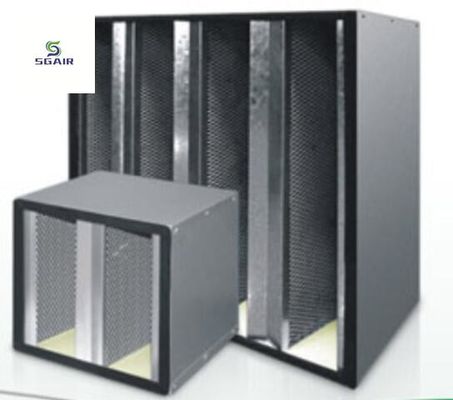Bộ lọc không khí kết hợp carbon hoạt động loại V. Dòng không khí chảy nhiều hơn trong không gian hạn chế Dễ cài đặt.