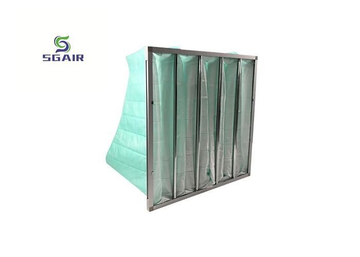 Bộ lọc túi nhôm H14 Sợi thủy tinh, Bộ lọc không khí túi 21mm