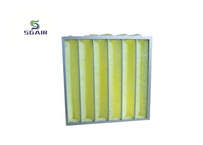 Bộ lọc túi nhôm G3 99,97% với diện tích truyền thông lớn và dung lượng giữ bụi