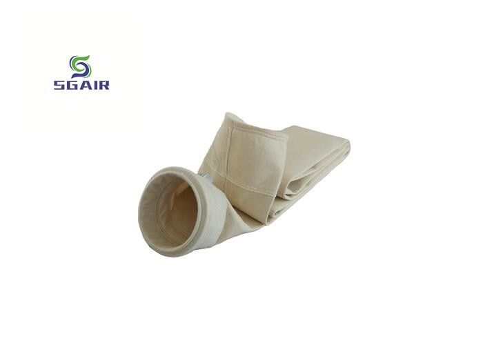 Bộ lọc túi bụi sợi thủy tinh polypropylene màu tự nhiên được chứng nhận CE