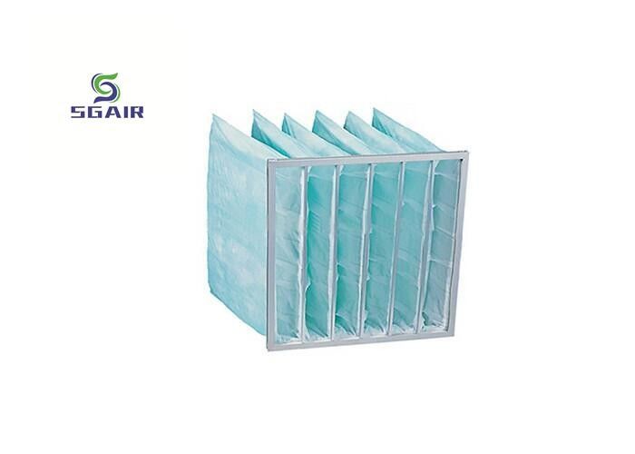 Bộ lọc túi Hepa cường độ cao Khóa kim loại hình chữ T cho khung mạ kẽm