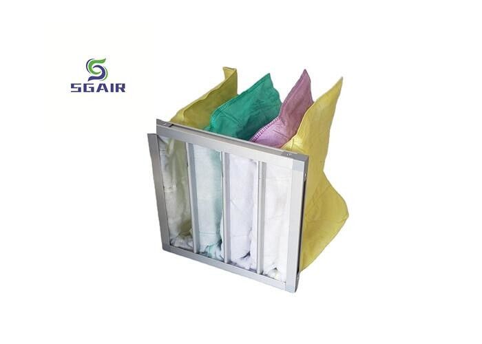 Tiêu thụ năng lượng thấp túi mở 85% Bộ lọc túi Hepa Cấu trúc độc đáo